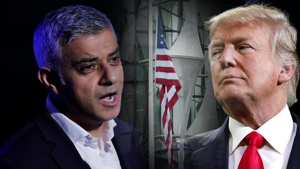 Sadiq Khan and Donald Trump