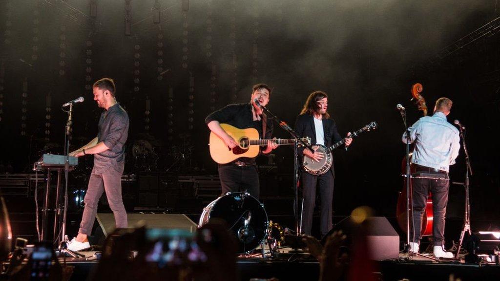 Mumford & Sons play the Sziget festival in Budapest