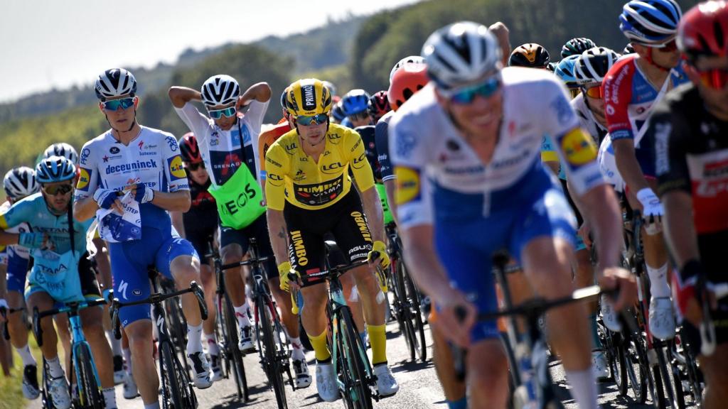 Slovenia's Primoz Roglic competes during stage 11 of the Tour de France