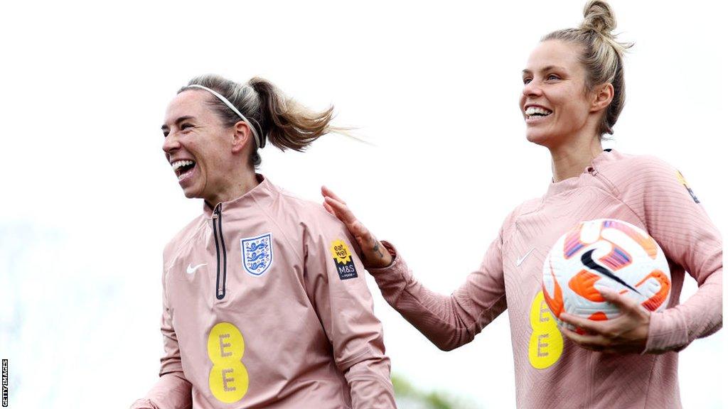 Jordan Nobbs and Rachel Daly