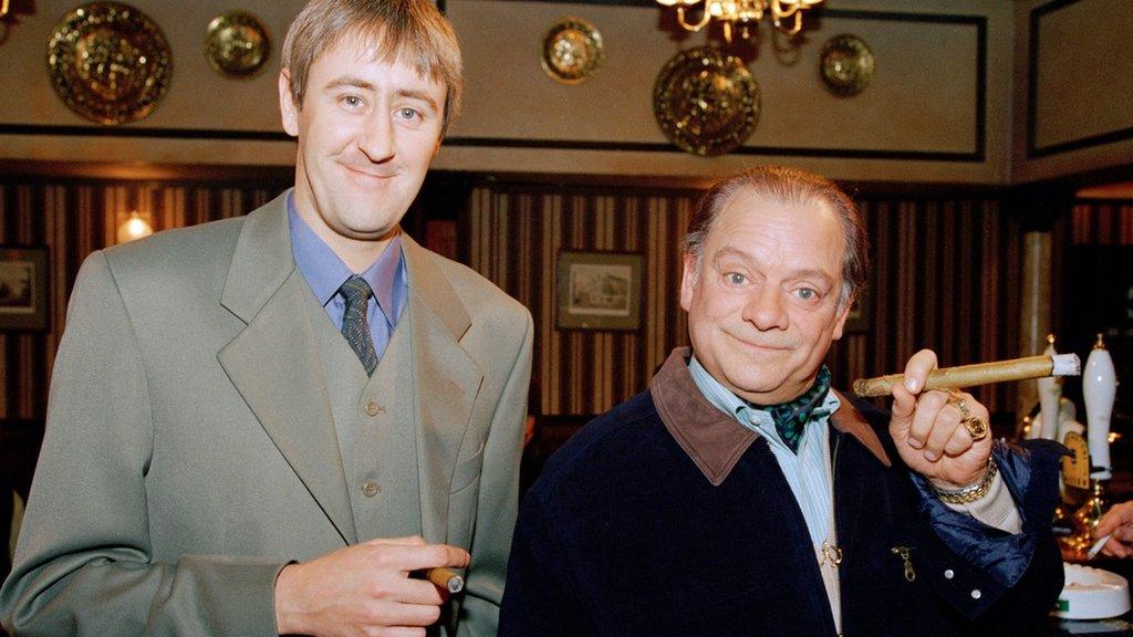 Nicholas Lyndhurt and Sir David Jason as Rodney and Del Boy Trotter