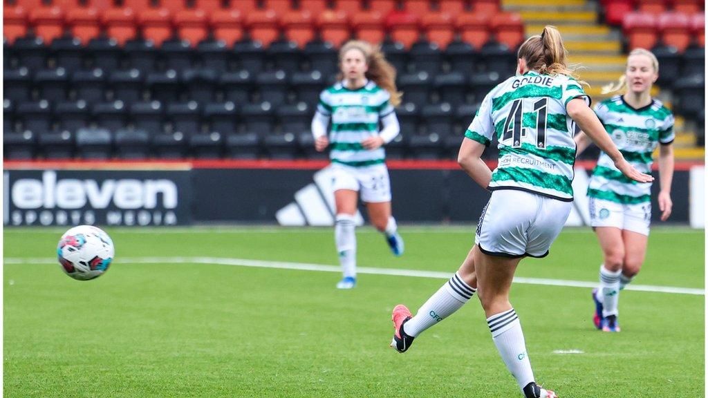 18-year-old Clare Goldie got her second Celtic goal of the season