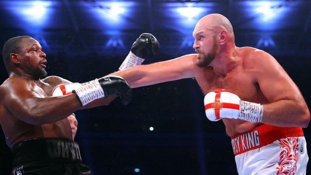 Tyson Fury defended his heavyweight title against Dillian Whyte in April