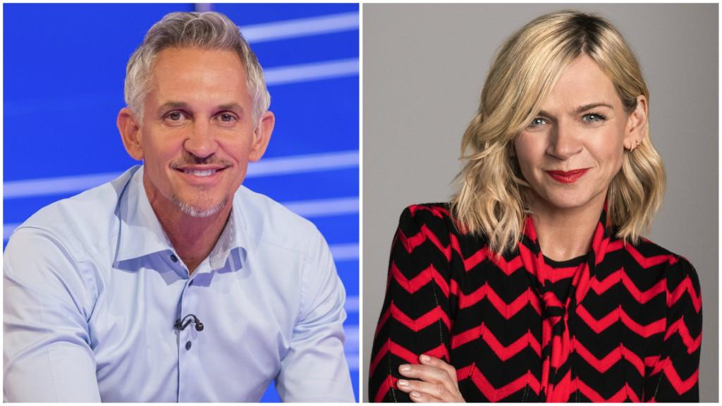 Gary Lineker and Zoe Ball