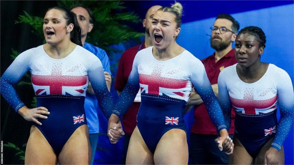 Great Britain's gymnasts celebrate European gold