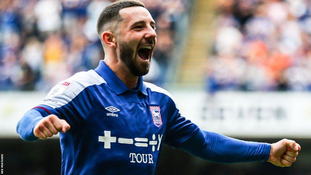 Conor Chaplin scores for Ipswich