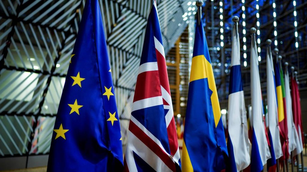 Flags at the European Parliament