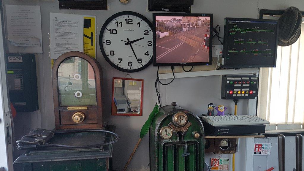 The small cabin holds technology that mainly belongs to the 19th-century