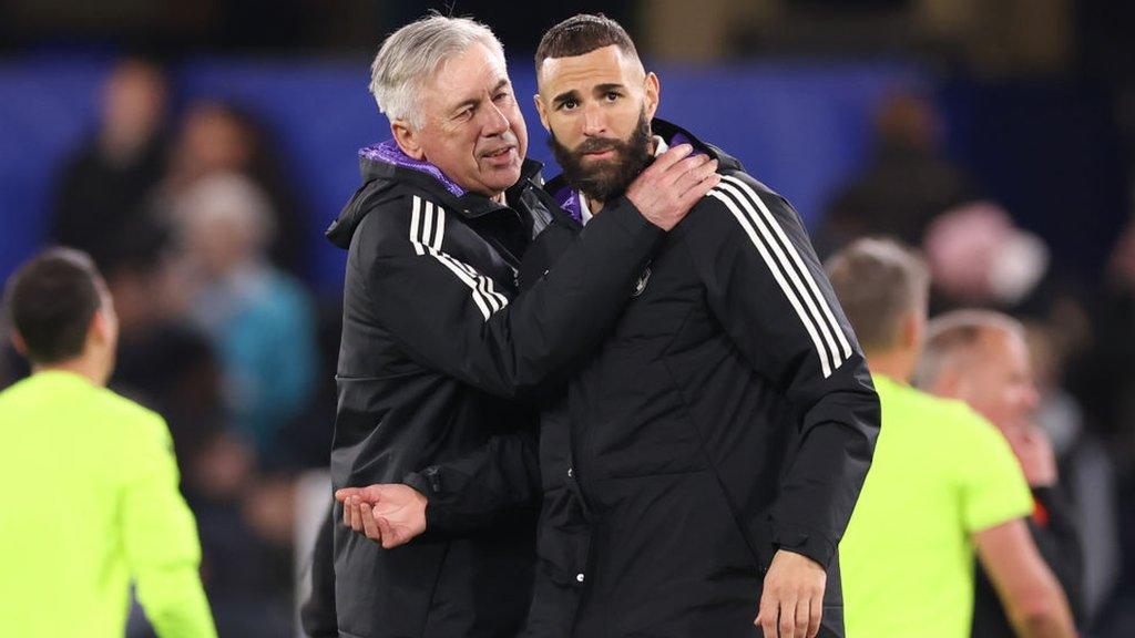 Carlo Ancelotti and Karim Benzema