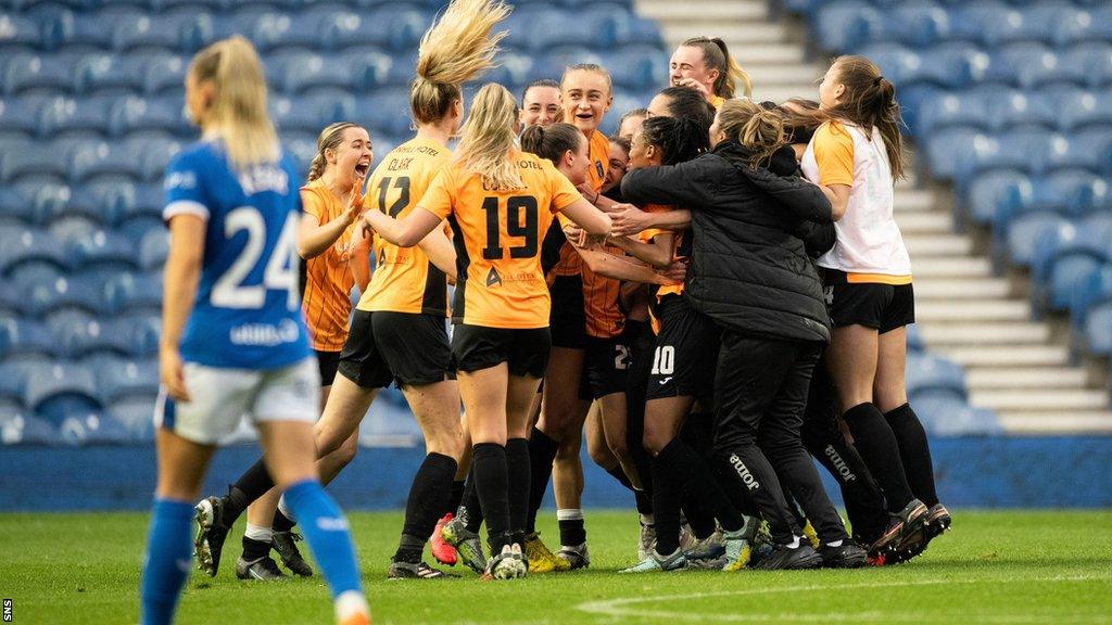 Glasgow City celebrate
