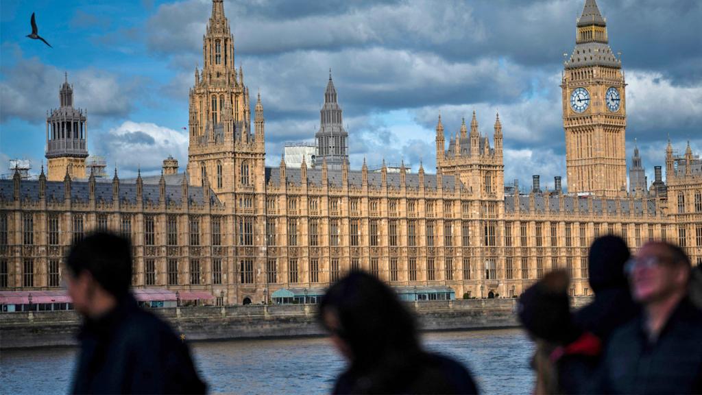 Houses of Parliament by the River Thames