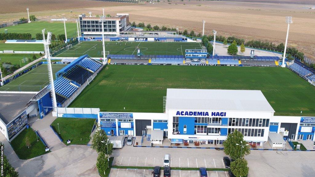 Academia Hagi viewed from the air