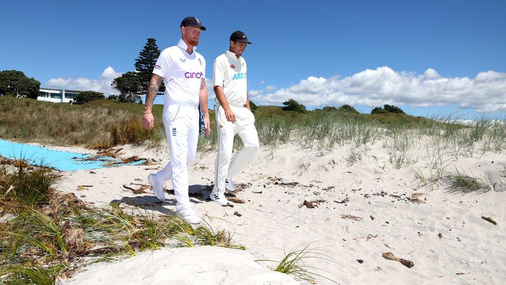 England captain Ben Stokes and New Zealand captain Tim Southee