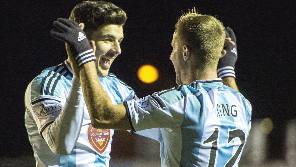 Hearts duo Callum Paterson and Billy King