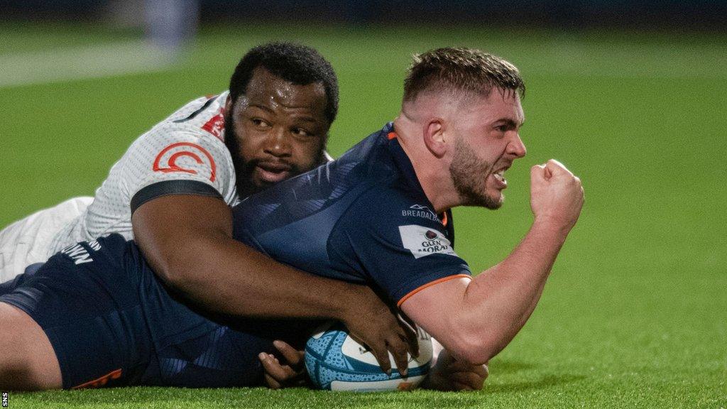 Adam McBurney scored two tries for Edinburgh