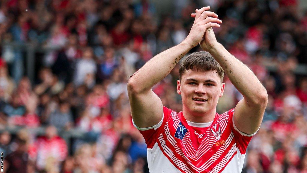 Jack Welsby in action for St Helens