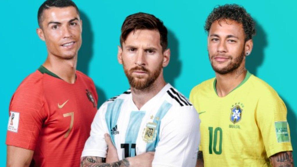 Ronaldo, Messi, Neymar