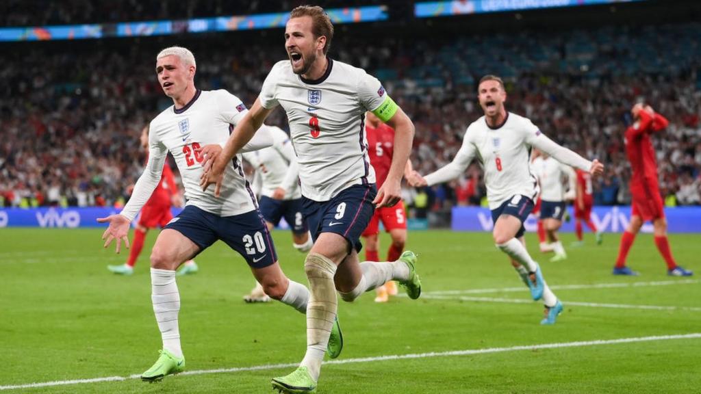 Harry Kane scores for England