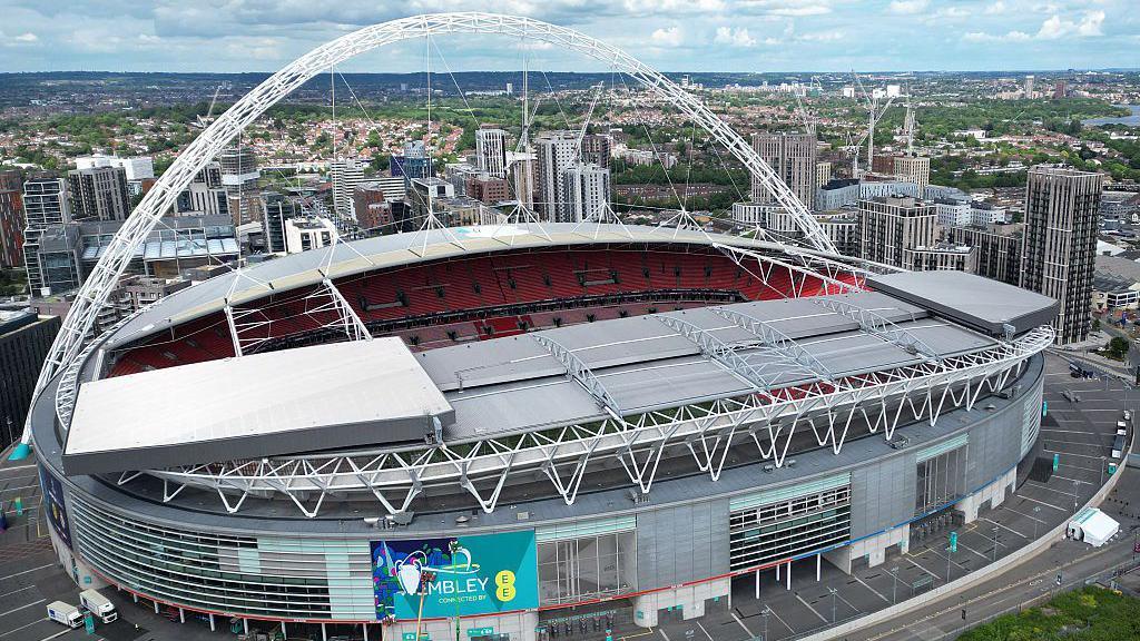 Wembley Stadium from above