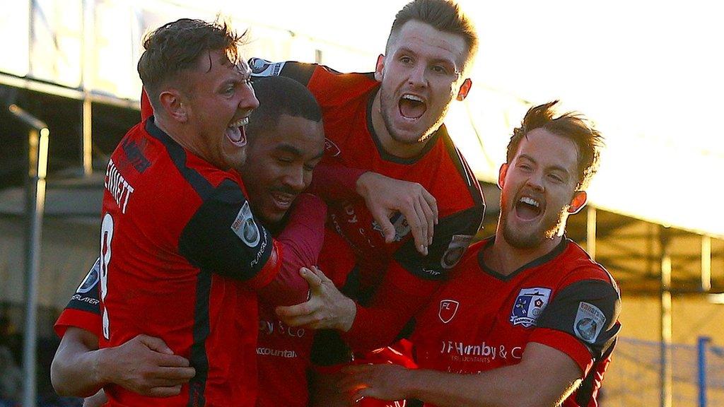 Barrow celebrate