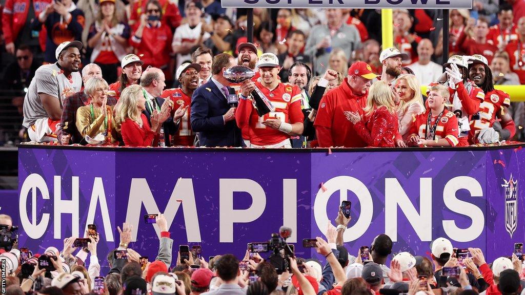 The Chiefs win the Super Bowl