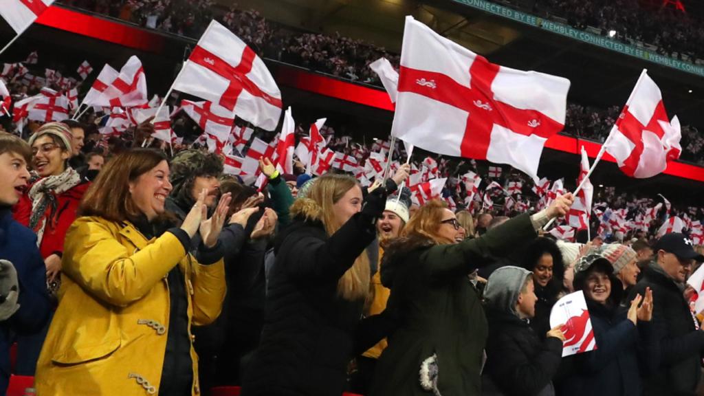 England fans at Wembley