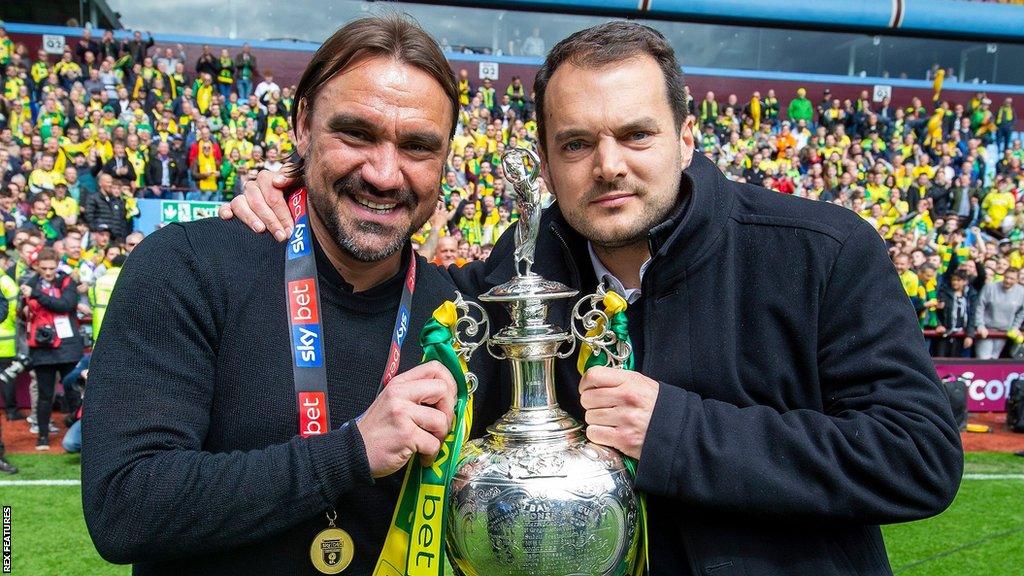 Daniel Farke and Stuart Webber