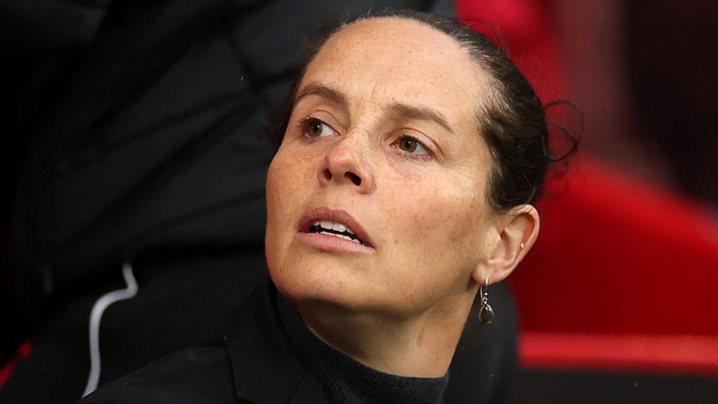 Rhian Wilkinson looks up during a match
