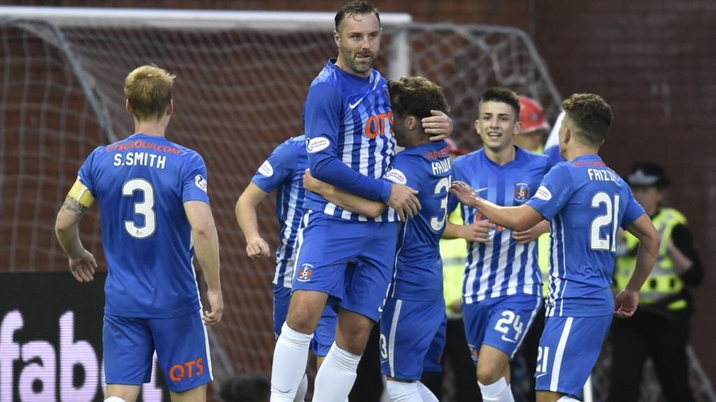 Kilmarnock striker Kris Boyd celebrates his goal