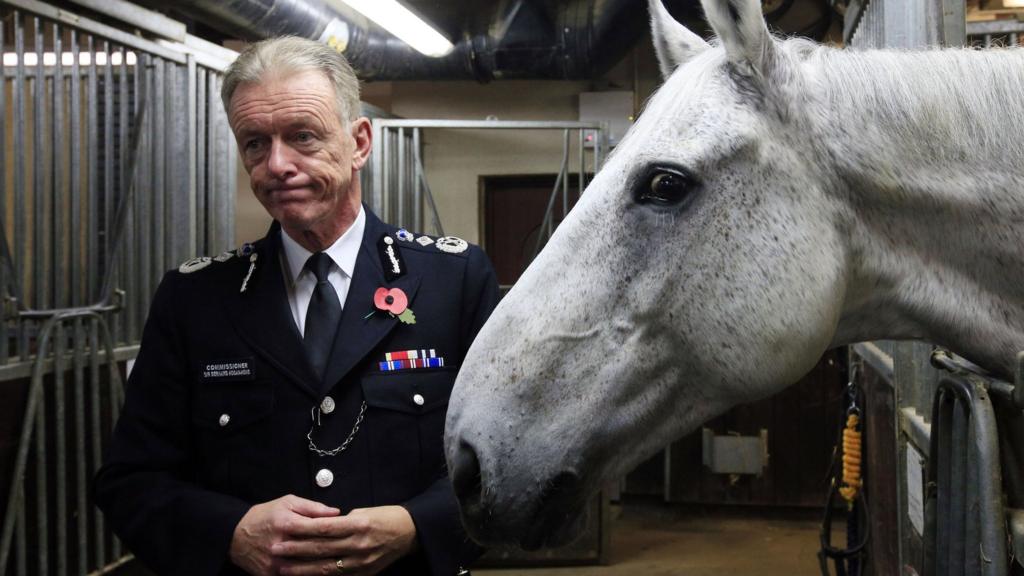 Met Commissioner with police horse