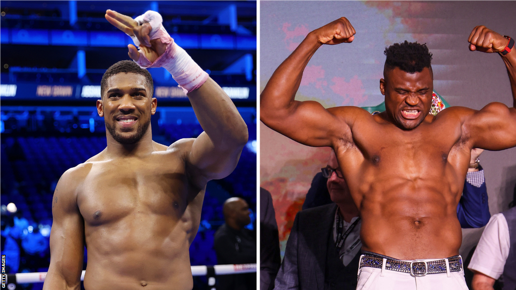 Anthony Joshua and Francis Ngannou