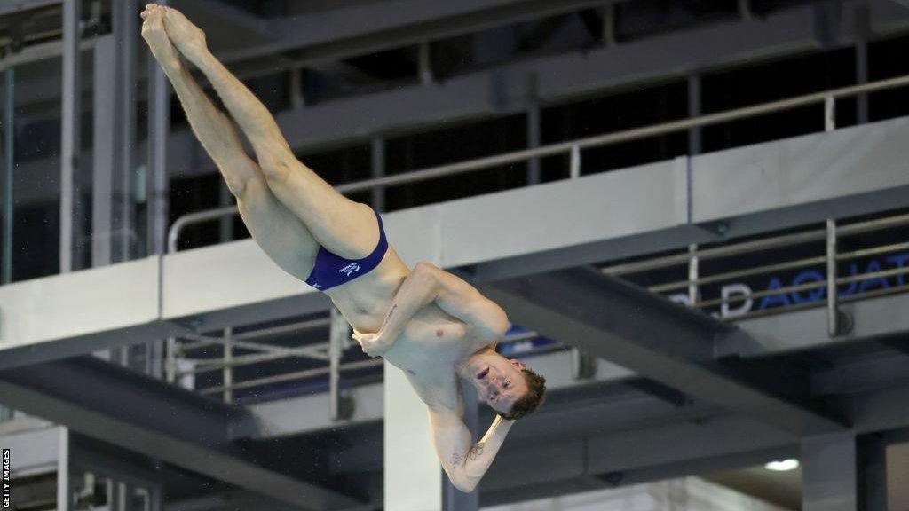 Noah Williams in action at the Diving World Cup Super Final