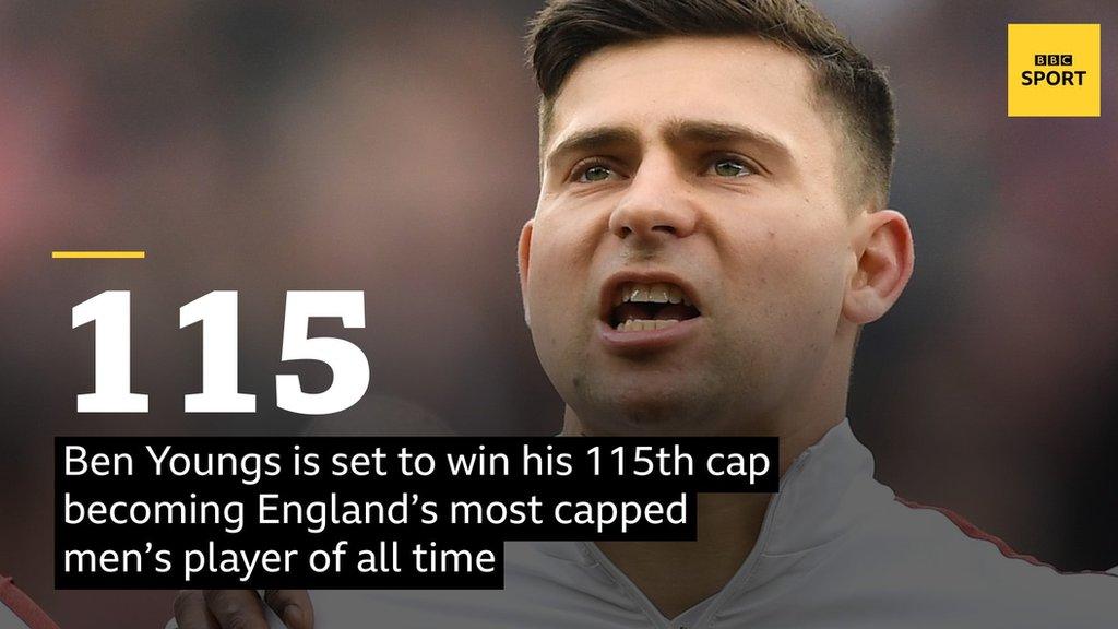 Ben Youngs is set to win his 115th cap becoming England’s most capped men’s player of all time.