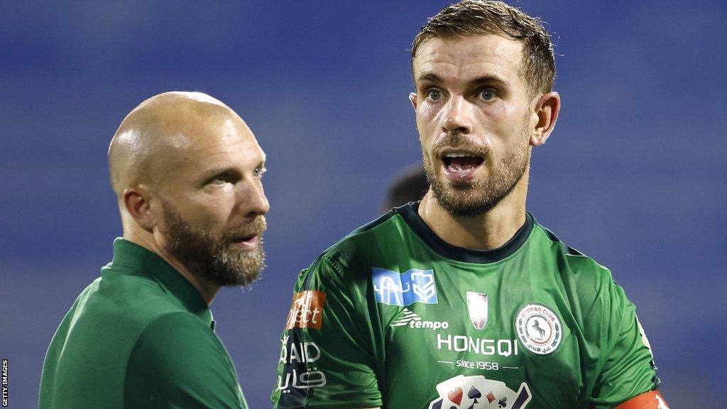 Ian Foster (left) and Jordan Henderson