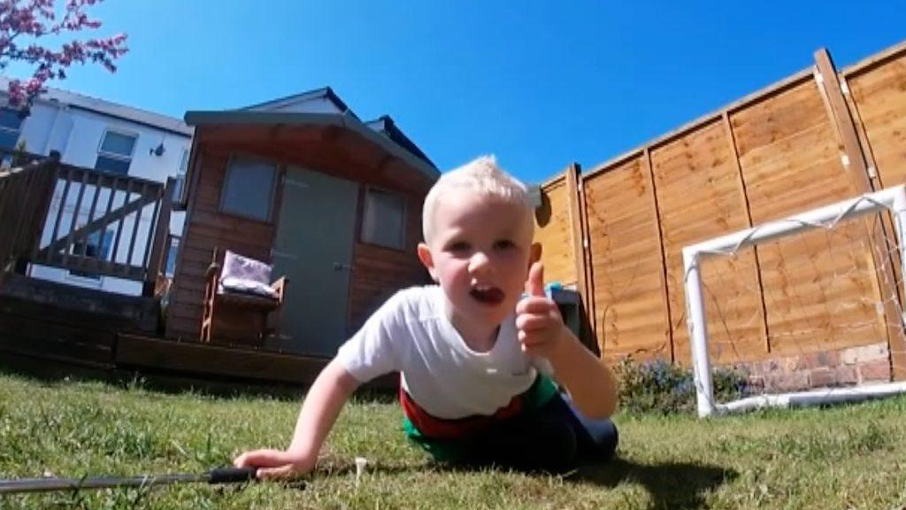 Child taking part in Urdd