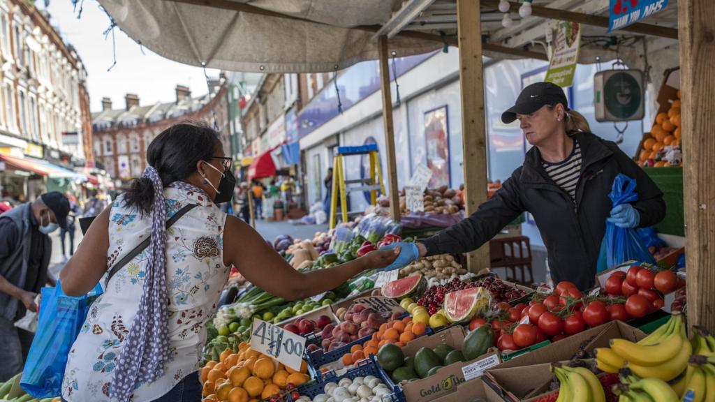 Stall at Brixton market, London