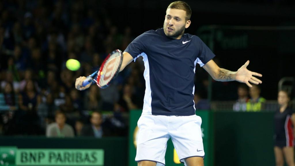 Dan Evans in action