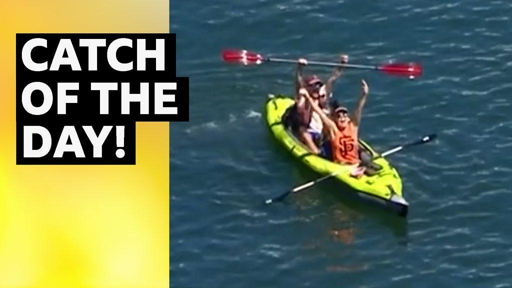 Baseball star's home run caught in kayak