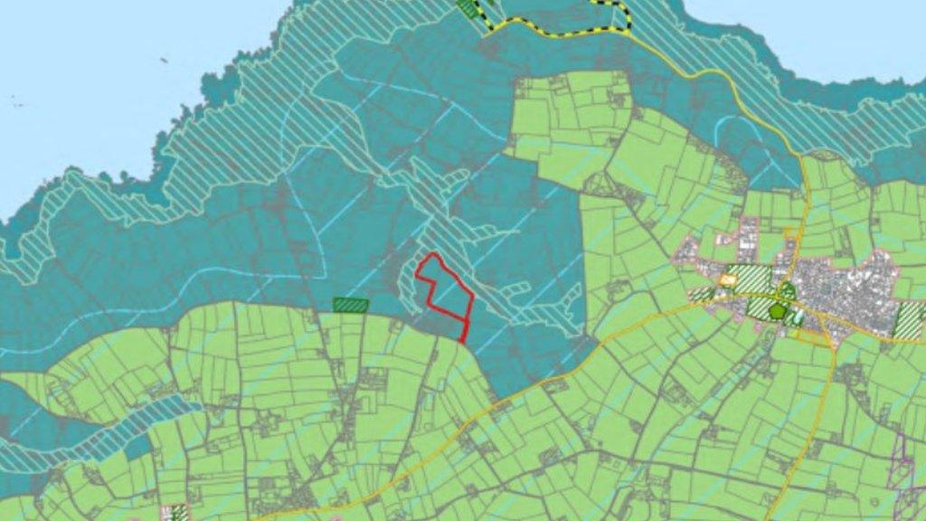 Map of solar farm