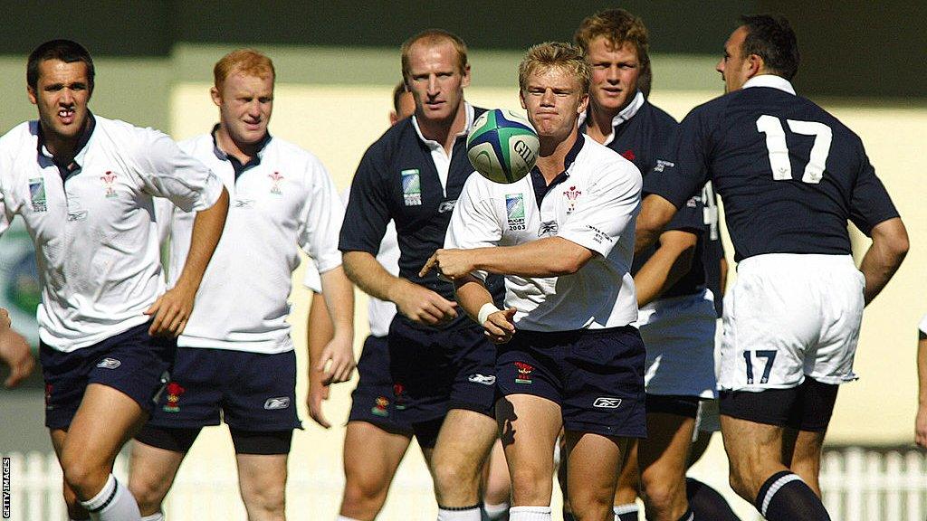 Wales players at 2003 World Cup