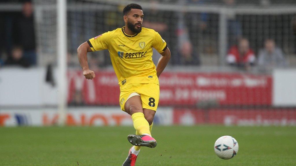 Salford City signing Adrian Mariappa playing for Burton Albion