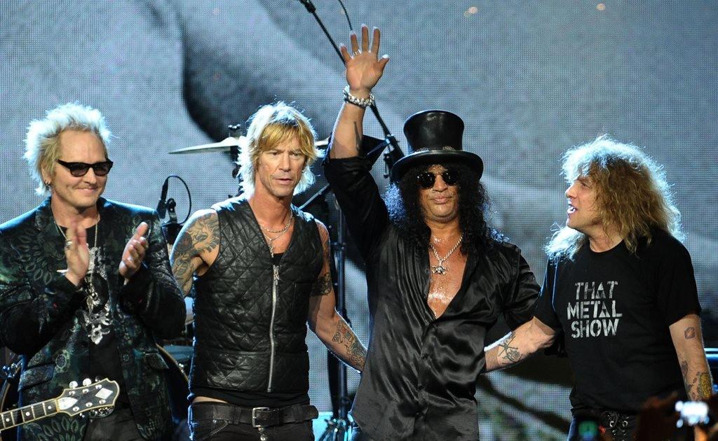 Matt Sorum, Duff McKagan, Slash and Steven Adler