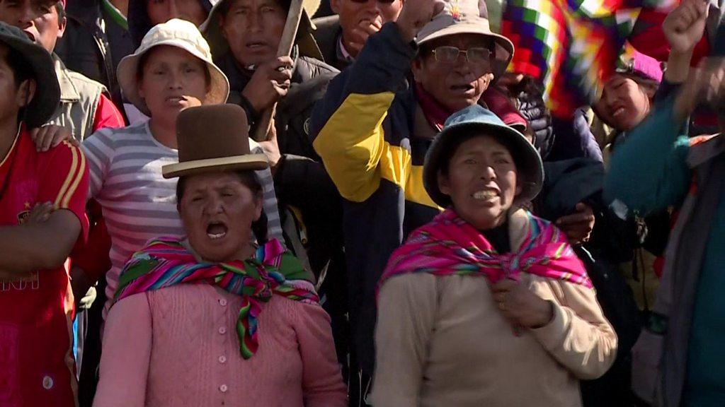 Indigenous supporters hold protest