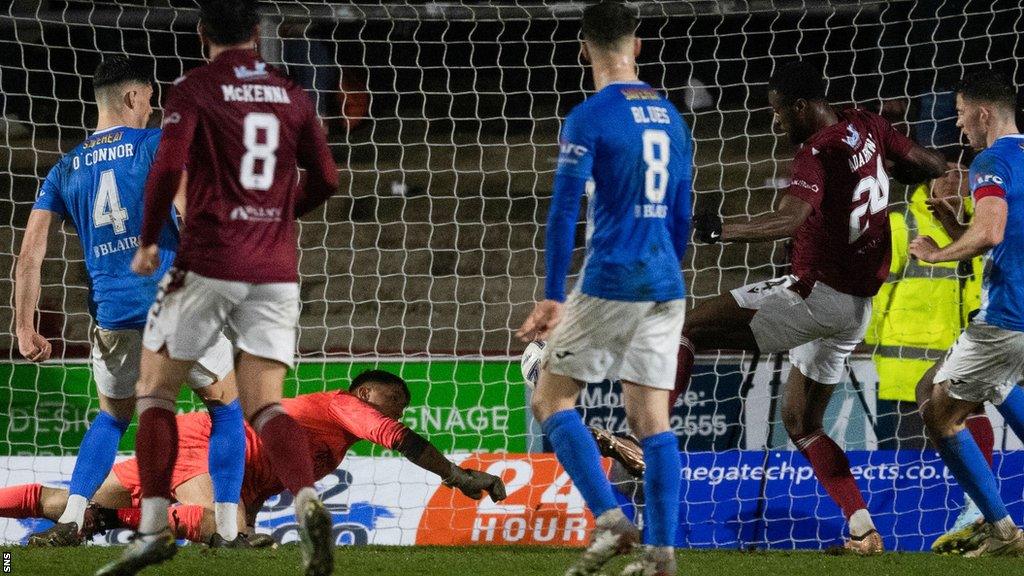 Arbroath's Sean Adarkwa equalises