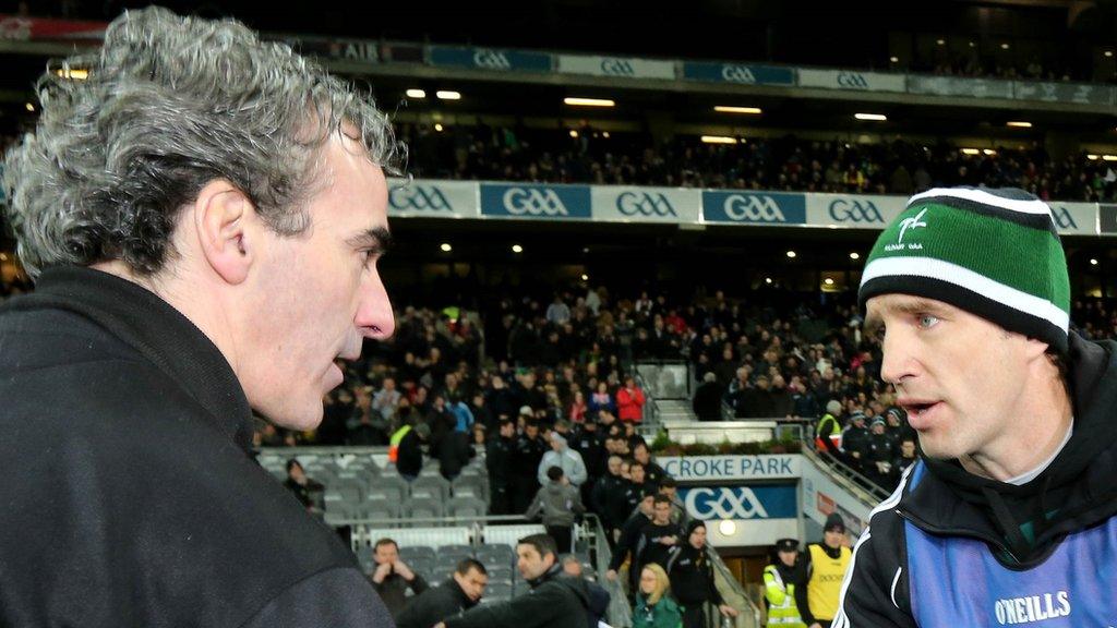 Donegal manager Jim McGuinness and Armagh boss Kieran McGeeney