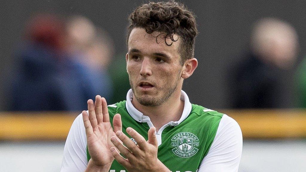 Hibernian midfielder John McGinn