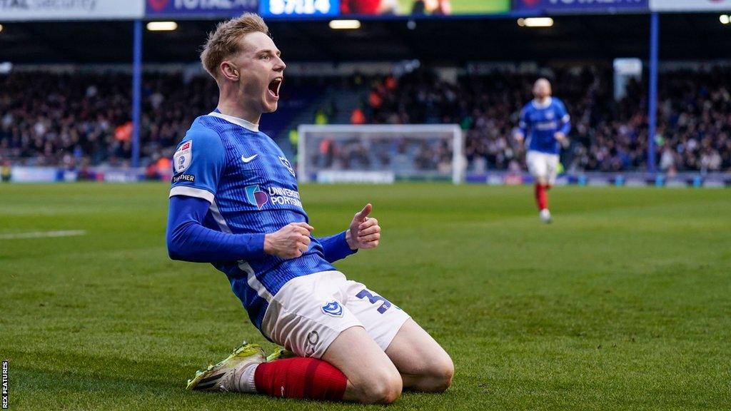 Paddy Lane scores for Portsmouth