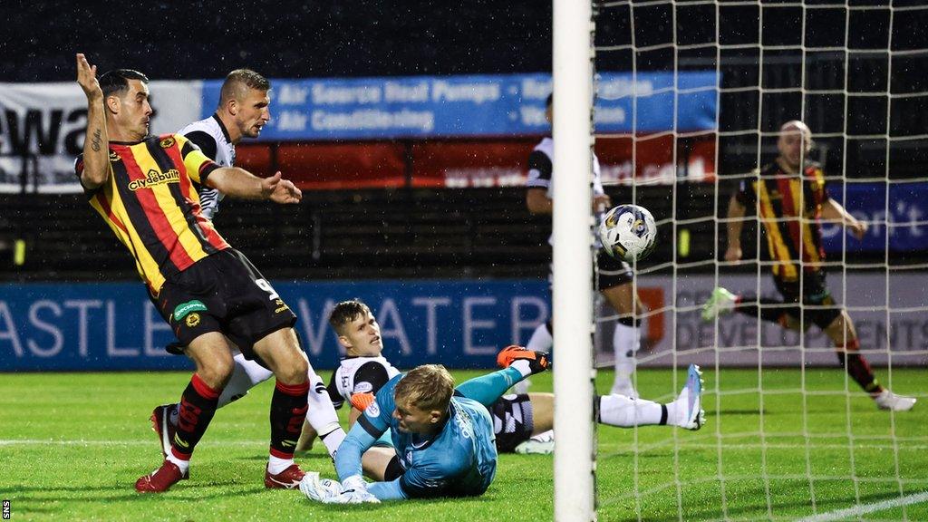 Partick Thistle's Brian Graham scores