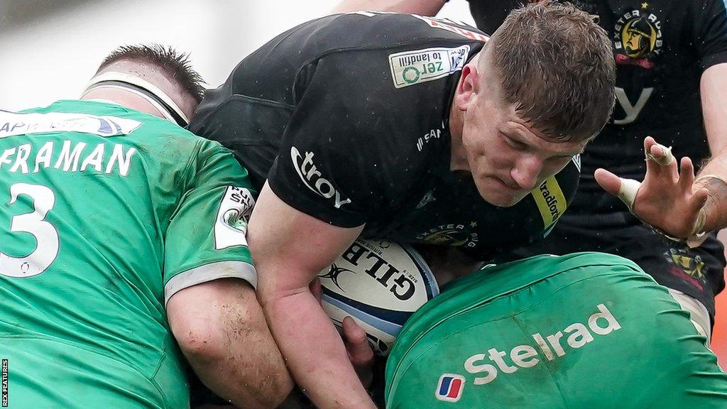 Jacques Vermeulen playing for Exeter