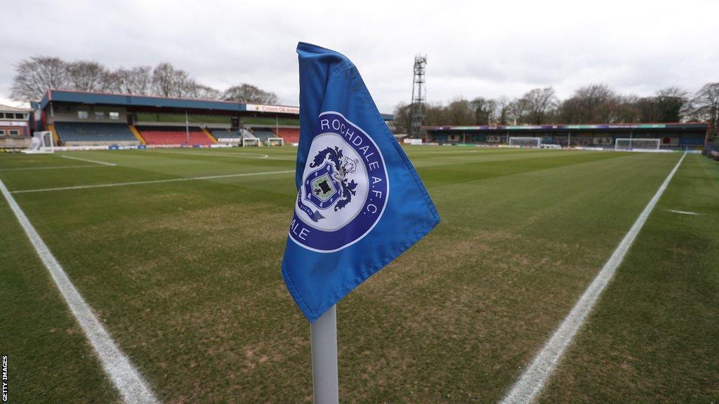 View of Rochdale's Spotland ground